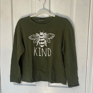 Kids Green Bee Kind Shirt